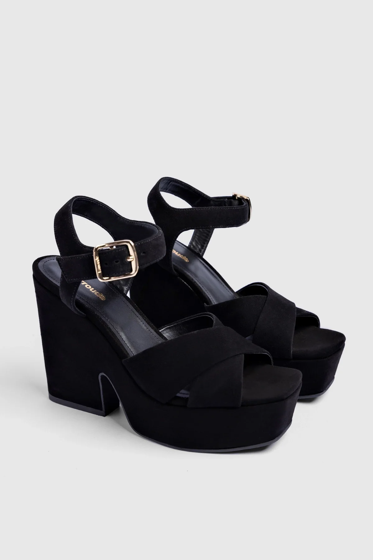Cher Sandal In Black Leather - Image 5
