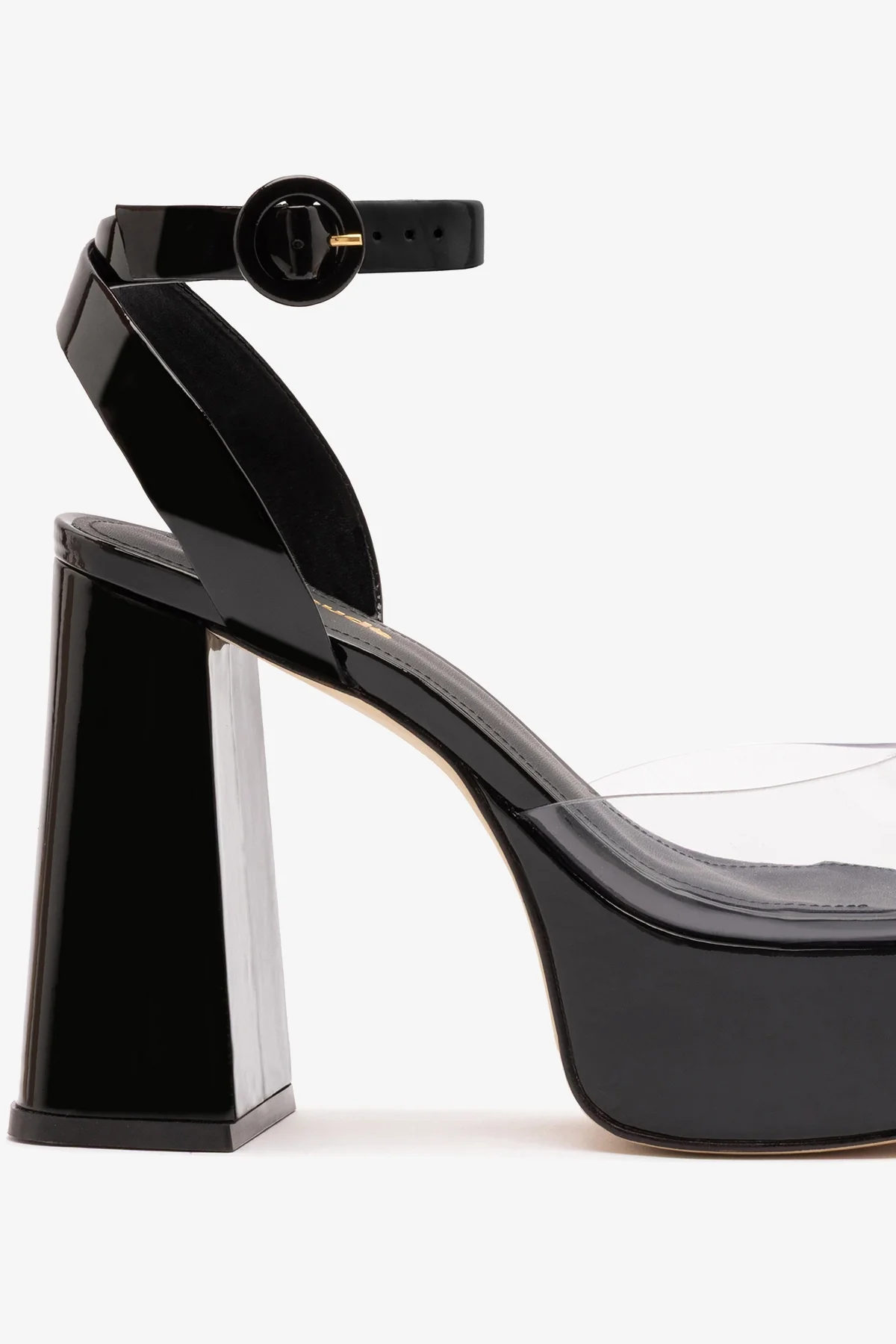 Dolly Clear Sandal Black Patent Leather - Image 4