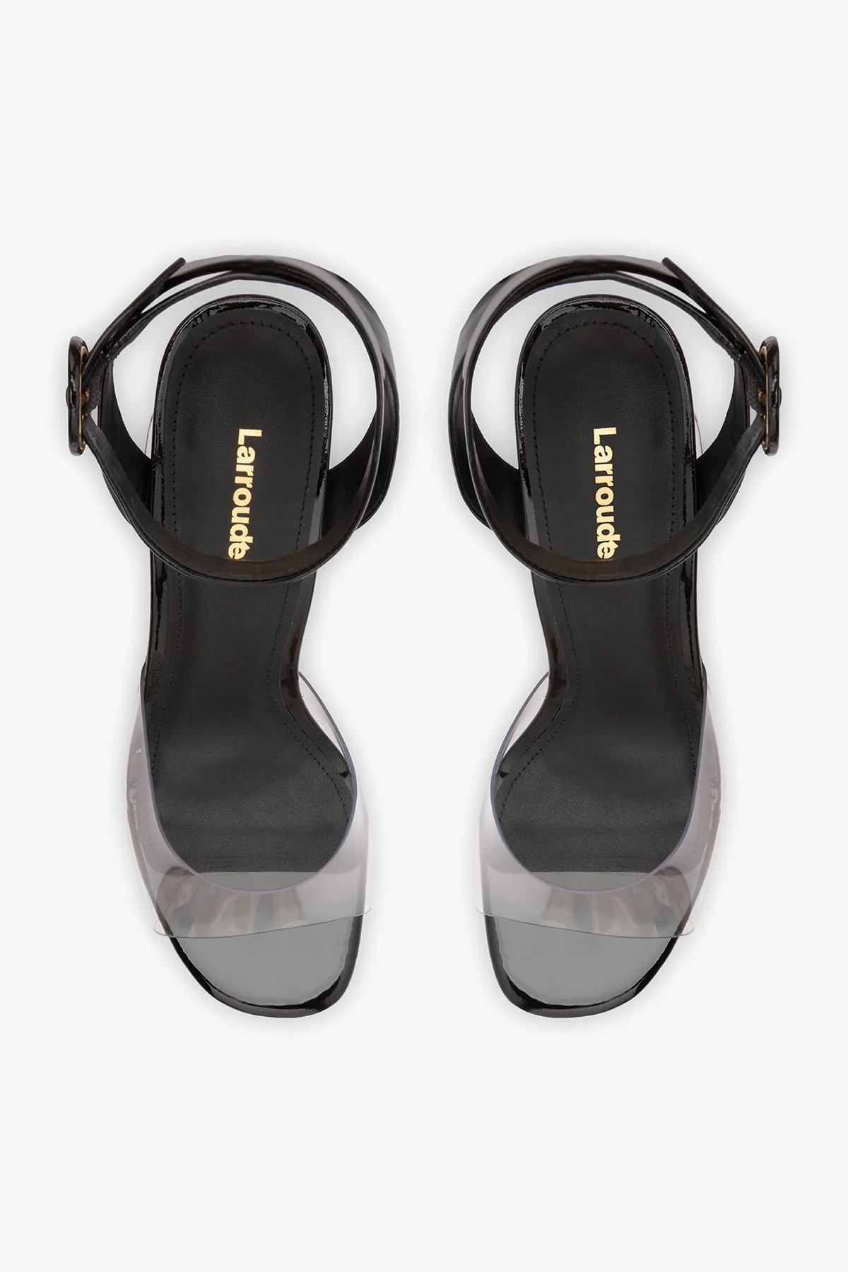 Dolly Clear Sandal Black Patent Leather - Image 7