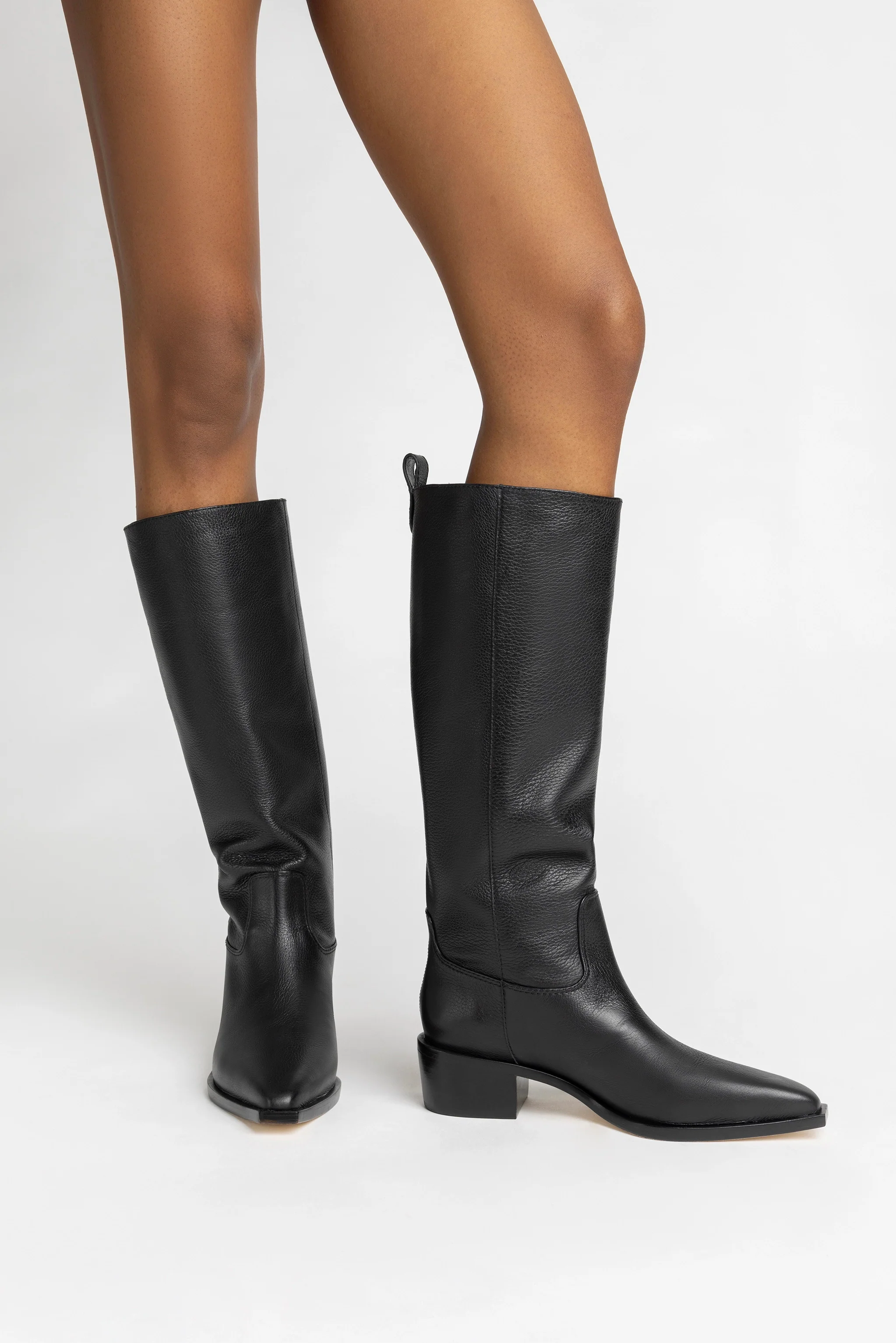 Florencia Boot In Black Leather - Image 6