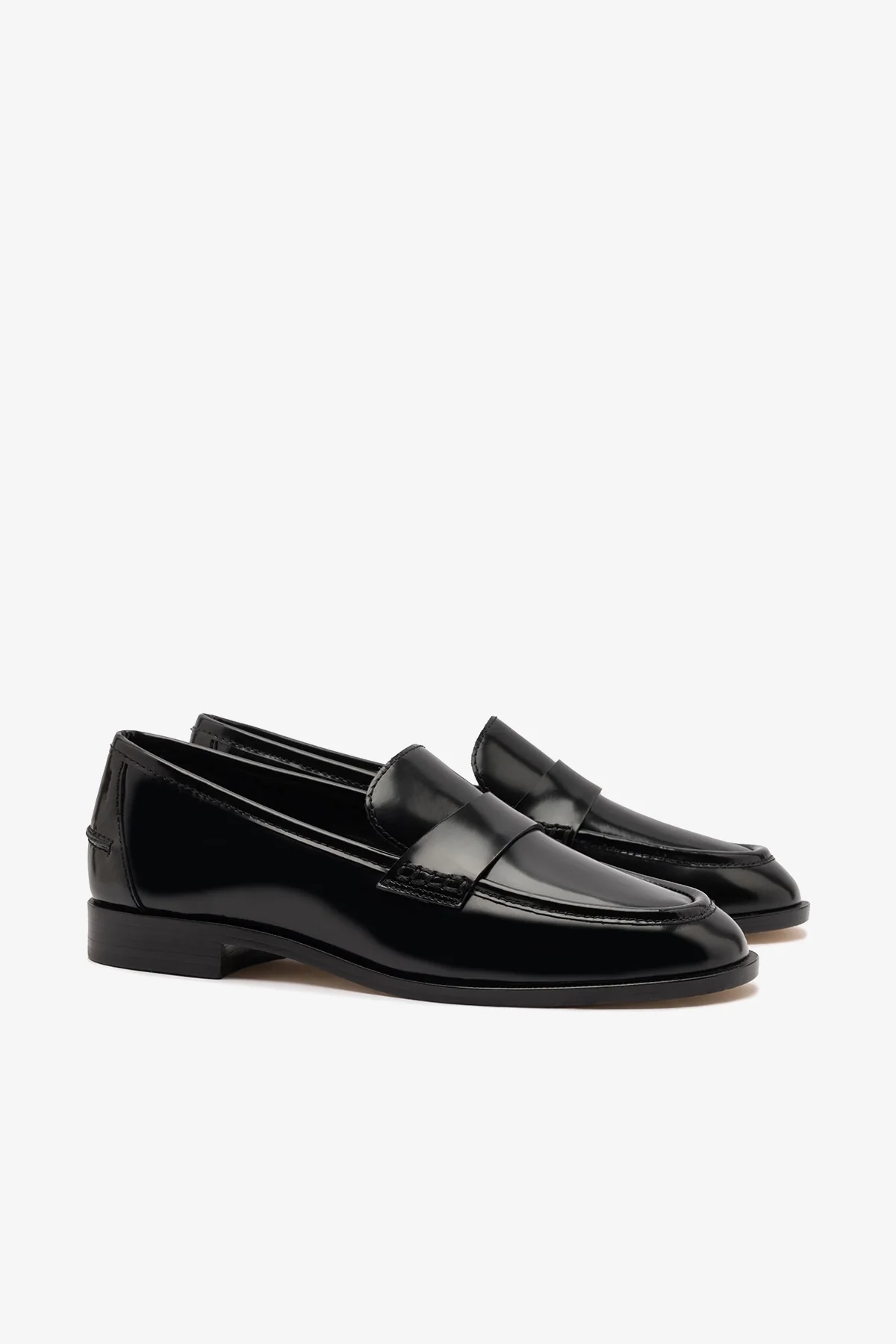 Larroudé x Parke Loafer In Black Box Leather - Image 3