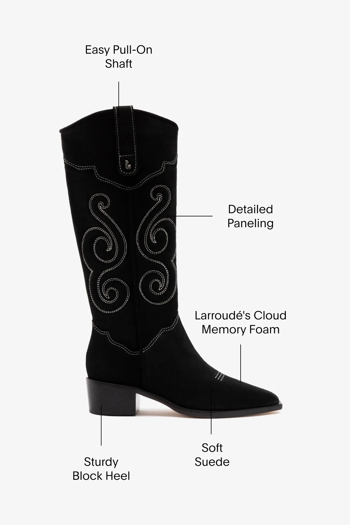 Paloma Boot In Black Suede - Image 5