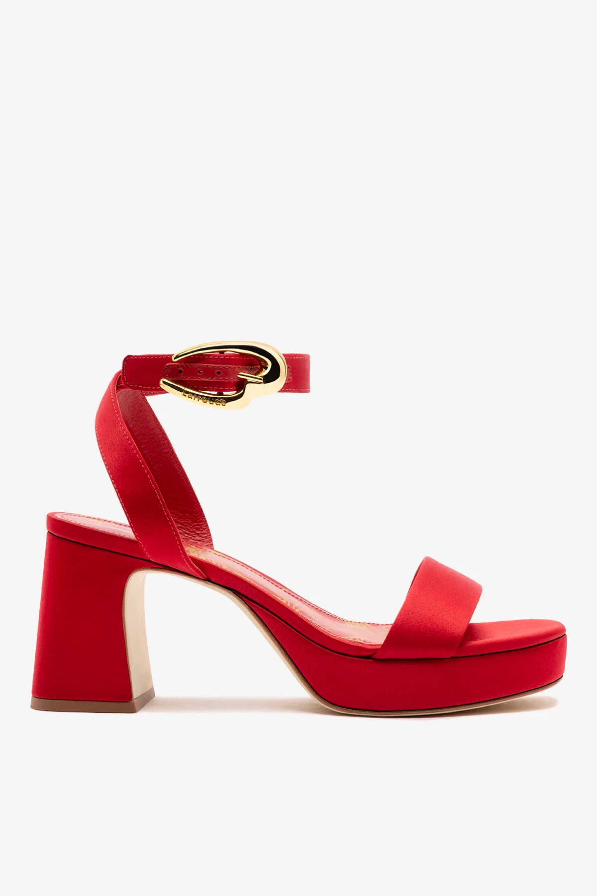 Dolly Verona Low Sandal In Cherry Satin