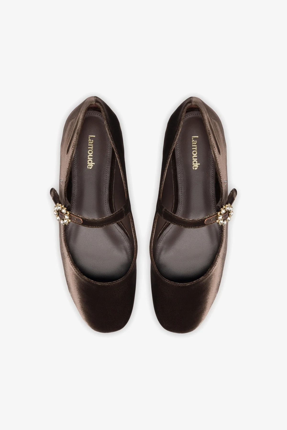 Blair Ballet Flat In Expresso Velvet - Image 5