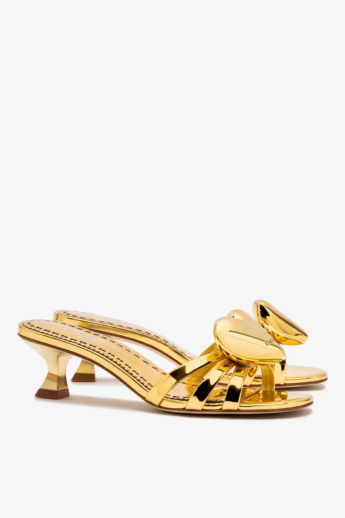 Amore Mule In Gold Specchio - Image 3