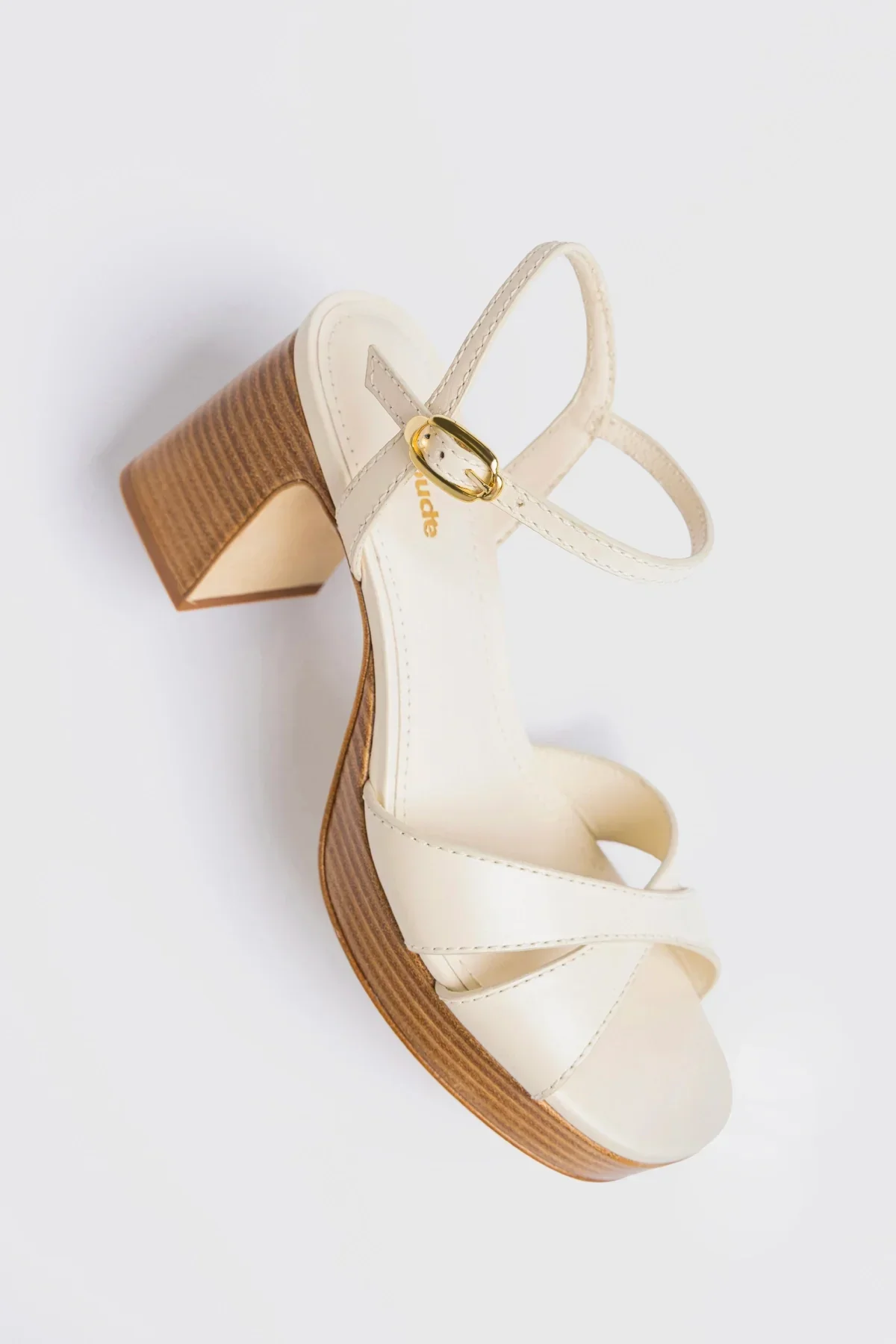 Bianca Low Sandal Ivory Leather - Image 2