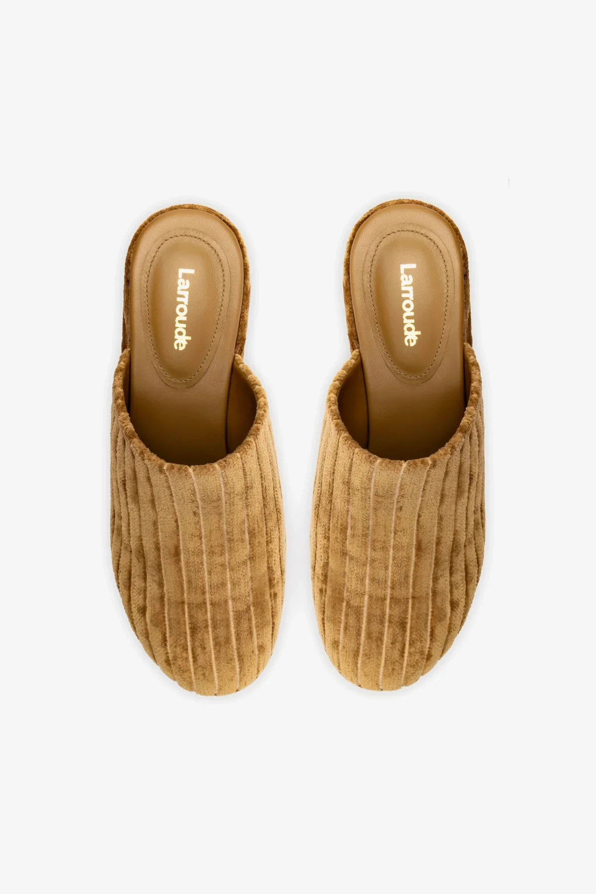 Miso Platform Clog In Latte Velvet - Image 6