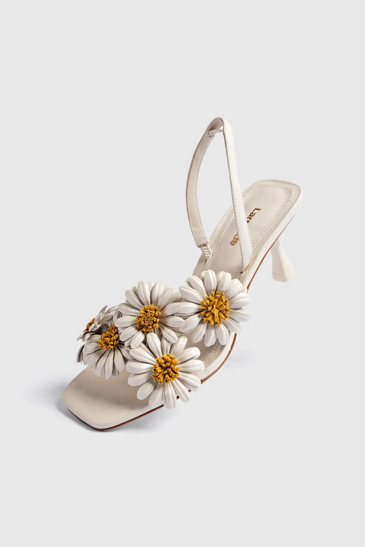 Fiore Sandal Ivory Leather - Image 2