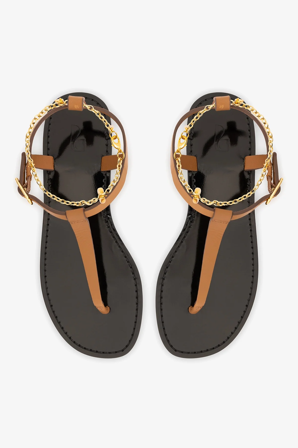 Gipsy Sandal In Light Caramel Vegetale Leather - Image 8