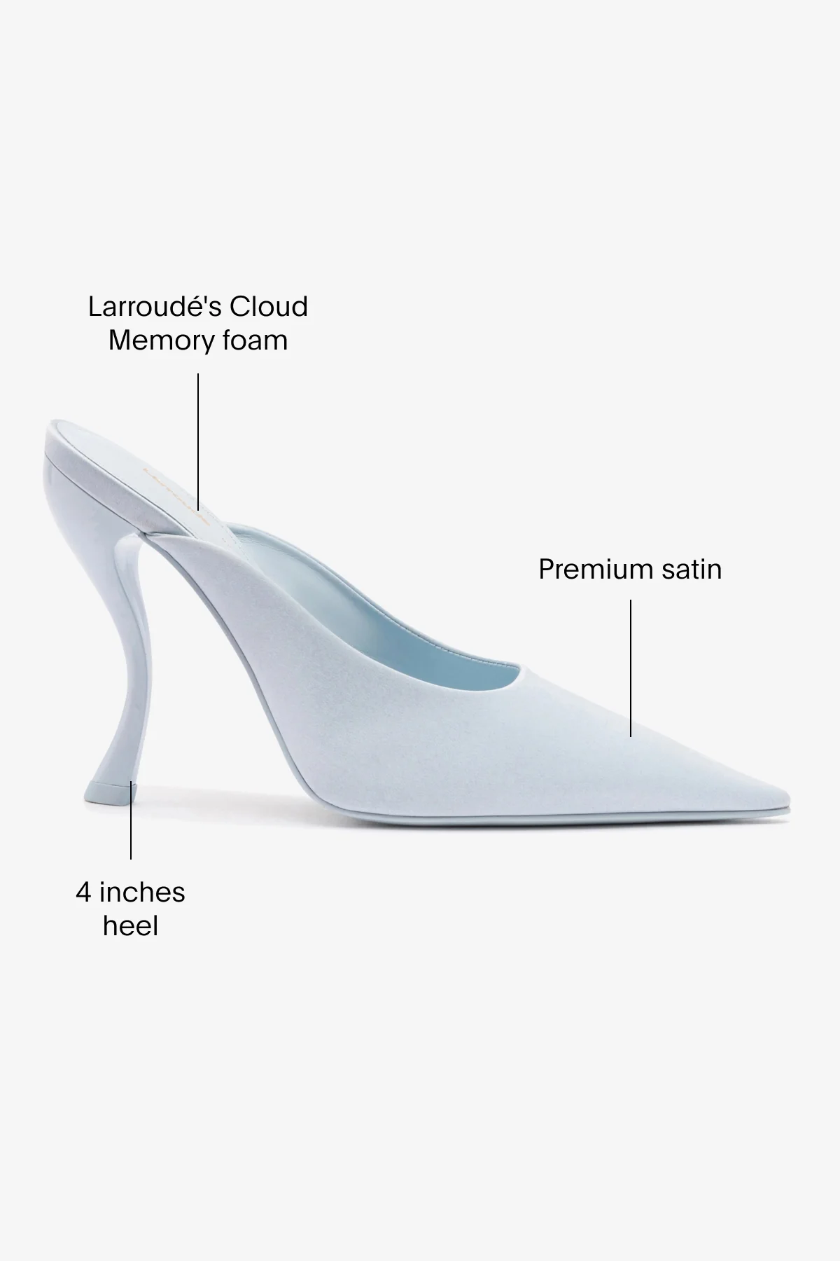 Larroudé by Nicolò B. Inna Mule In Maya Satin - Image 5