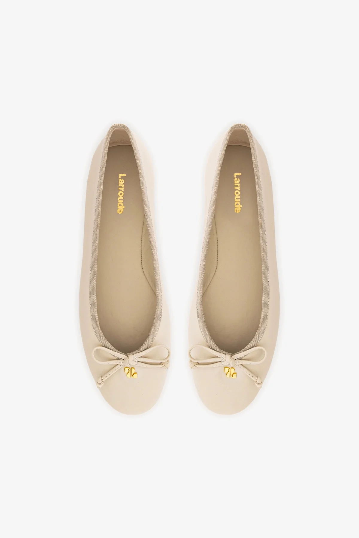 Pavlova Ballet Flat In Mushroom Grey Leather - Image 7