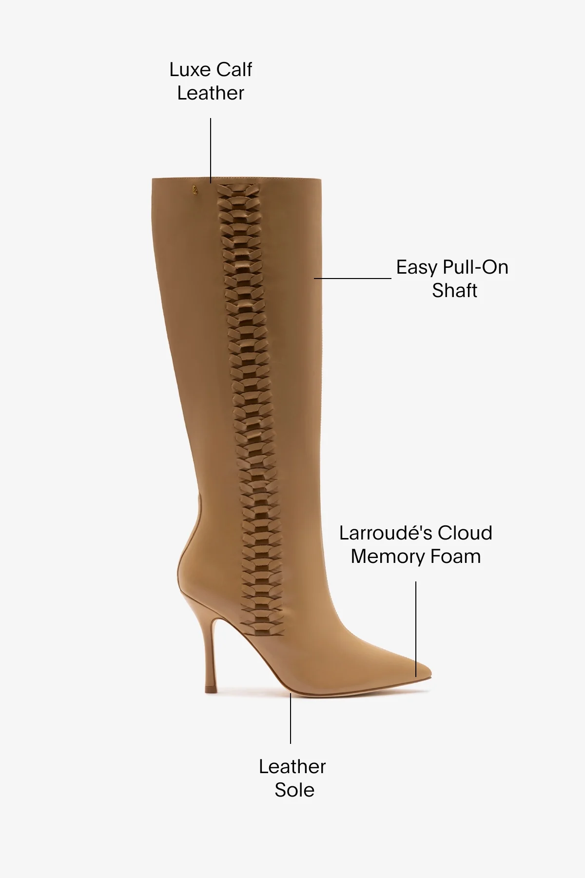 Kate Boot In Peanut Leather - Image 5