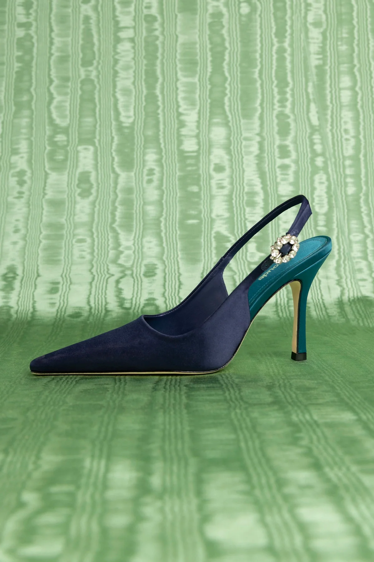 Carine Pump Ocean Satin - Image 2